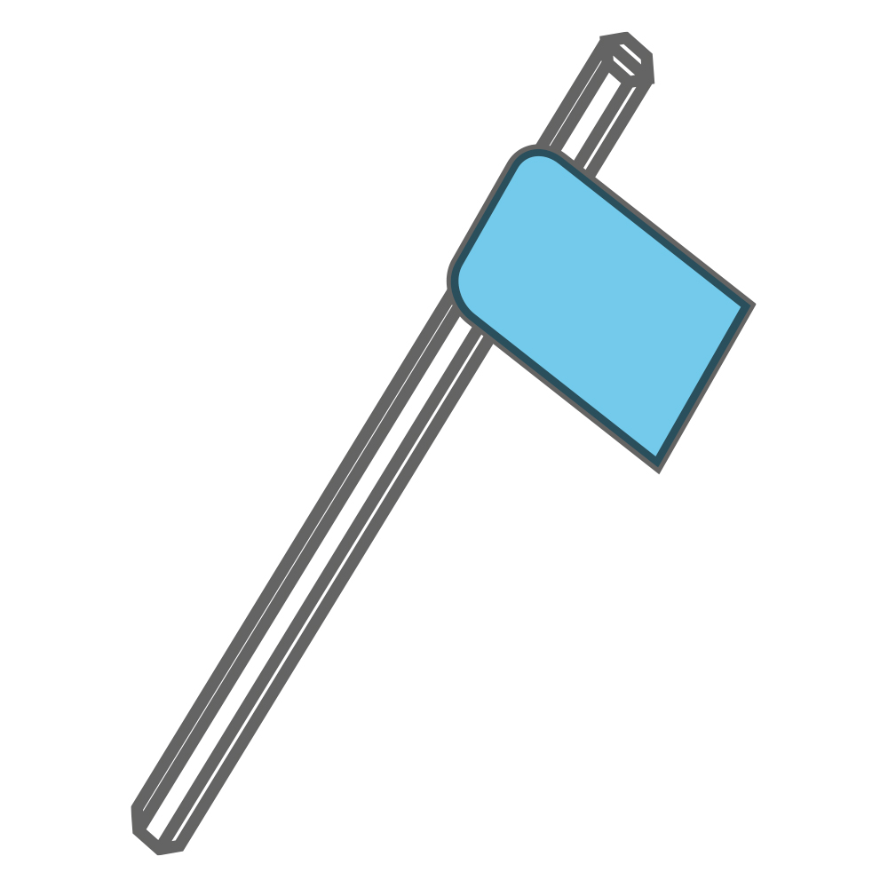 6-Kant-Stiftschlüssel normal 2,0mm Vanadium-Extra