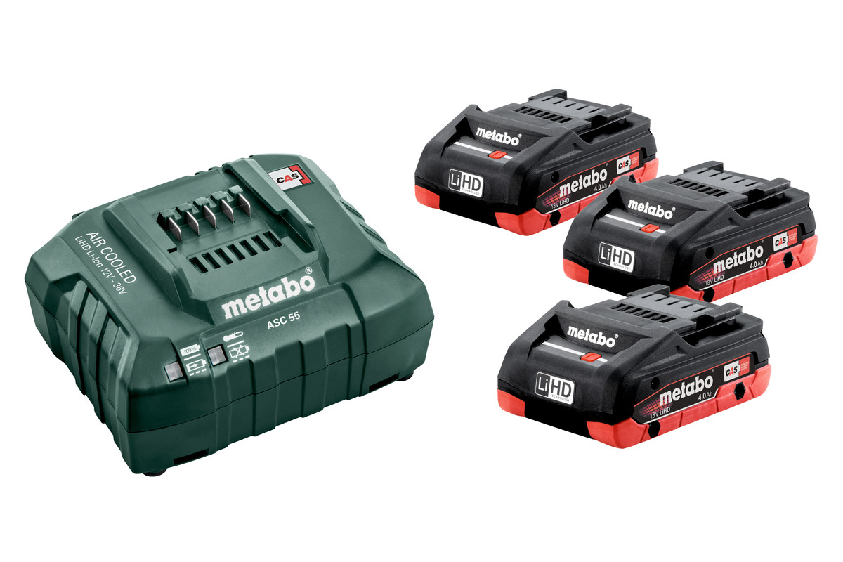 Basis-Set METABO 3x LiHD 4.0 Ah