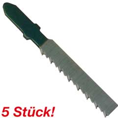 5 Stück Stichsägeblatt T101BR,100mm ZT 2,5,umgekehrt verzahnt,für Holzfaser