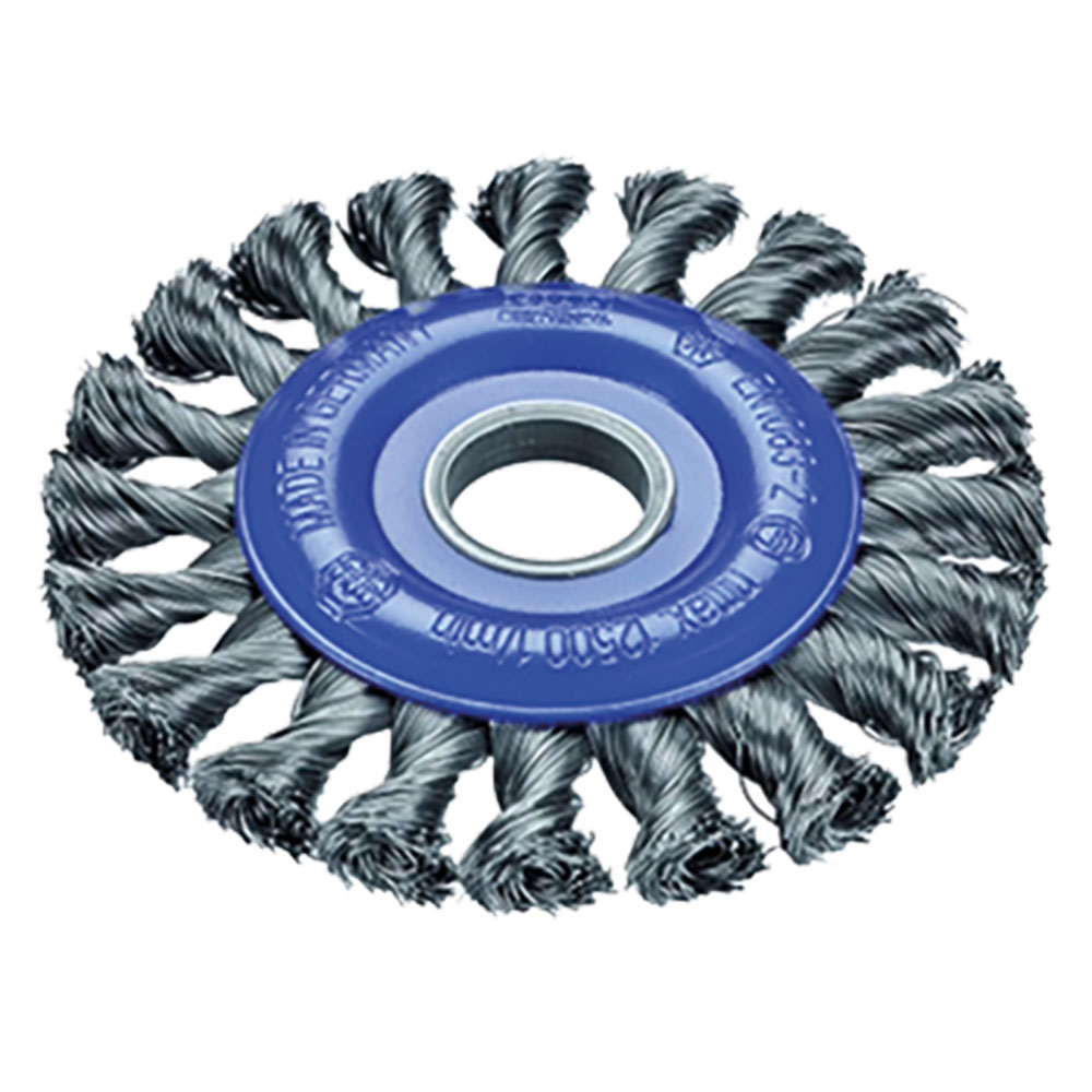 Zopfbürste INOX 178x12 0,5mm rostfreier Stahldraht,gezopft,1-reihig,22mm Bohrung