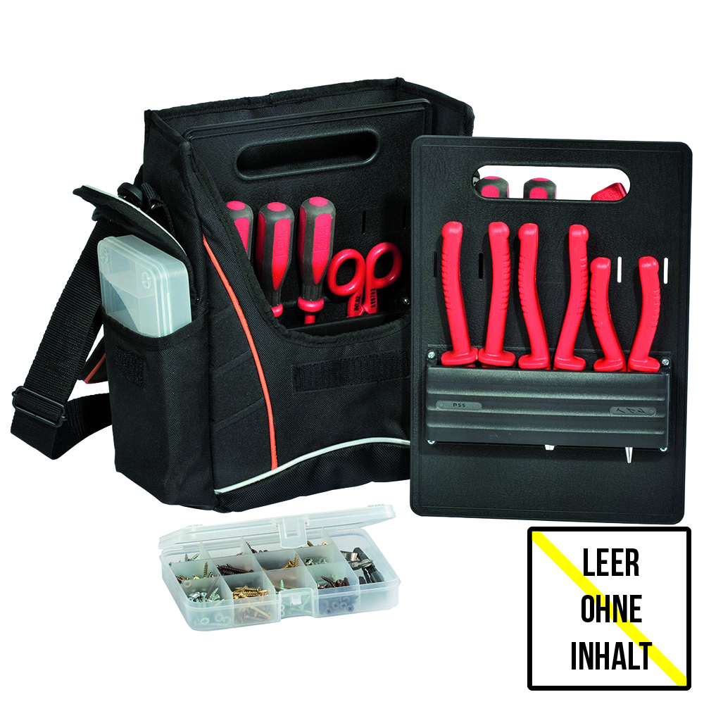 Werkzeugtasche Universal-Textil mit Umhängeriemen,2 Tafeln,herausnehmbar