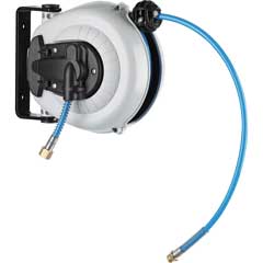 Schlauchaufroller PU,5mx6mm ID(5+1m) 1/4" AG+IG,maximal 10 Bar,1,2 kg