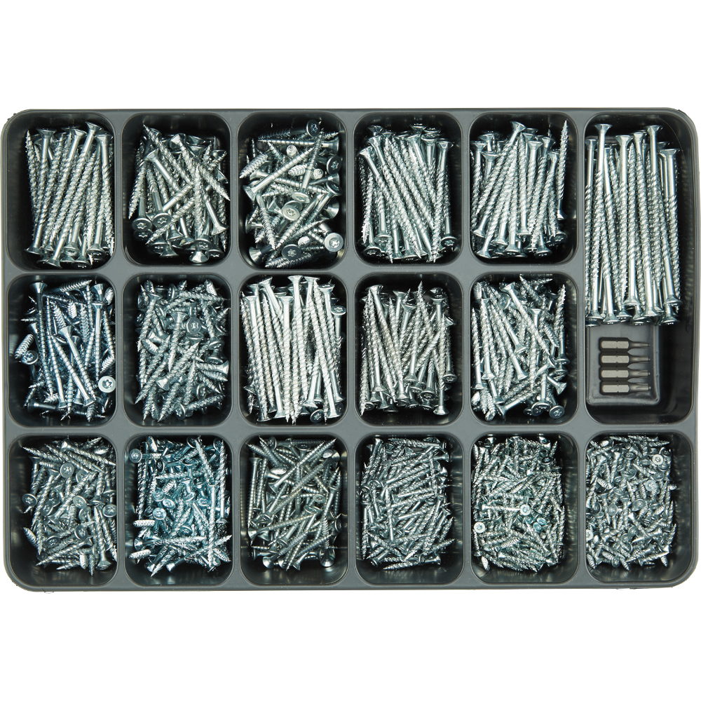 SPIRAL Sortimentkoffer 1.230-teilig SPS Senkkopf vz. blau A2K TX