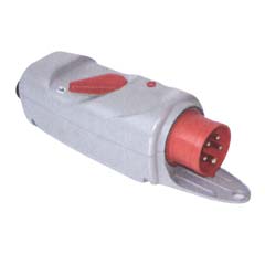 CEE-Motorschutzstecker 400V/16A,10-16A 5-polig,IP44,einstellbar,Phasenwender