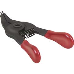 Seegerzange MINI A01 gebogen 2-10mm Schenkel PVC-getaucht außen