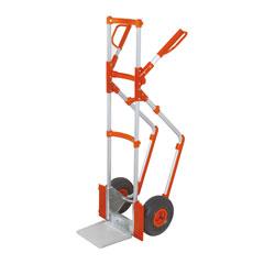 Alu-Spezialkarre 250kg Klappschaufel luftbereift,Treppenkufen