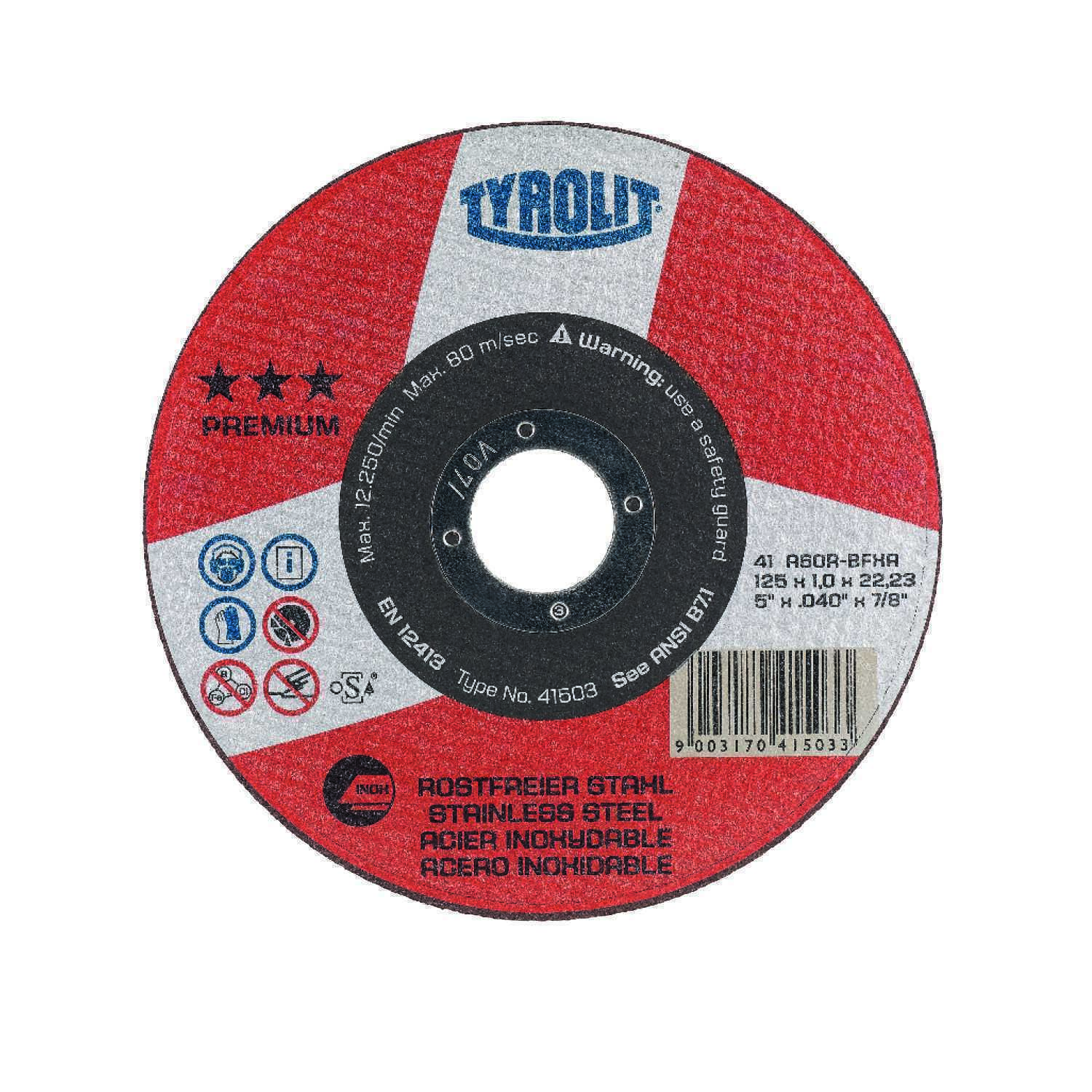 Trennscheibe PREMIUM 115x0,75mm A60R-BFXA,für Inox,super scharf