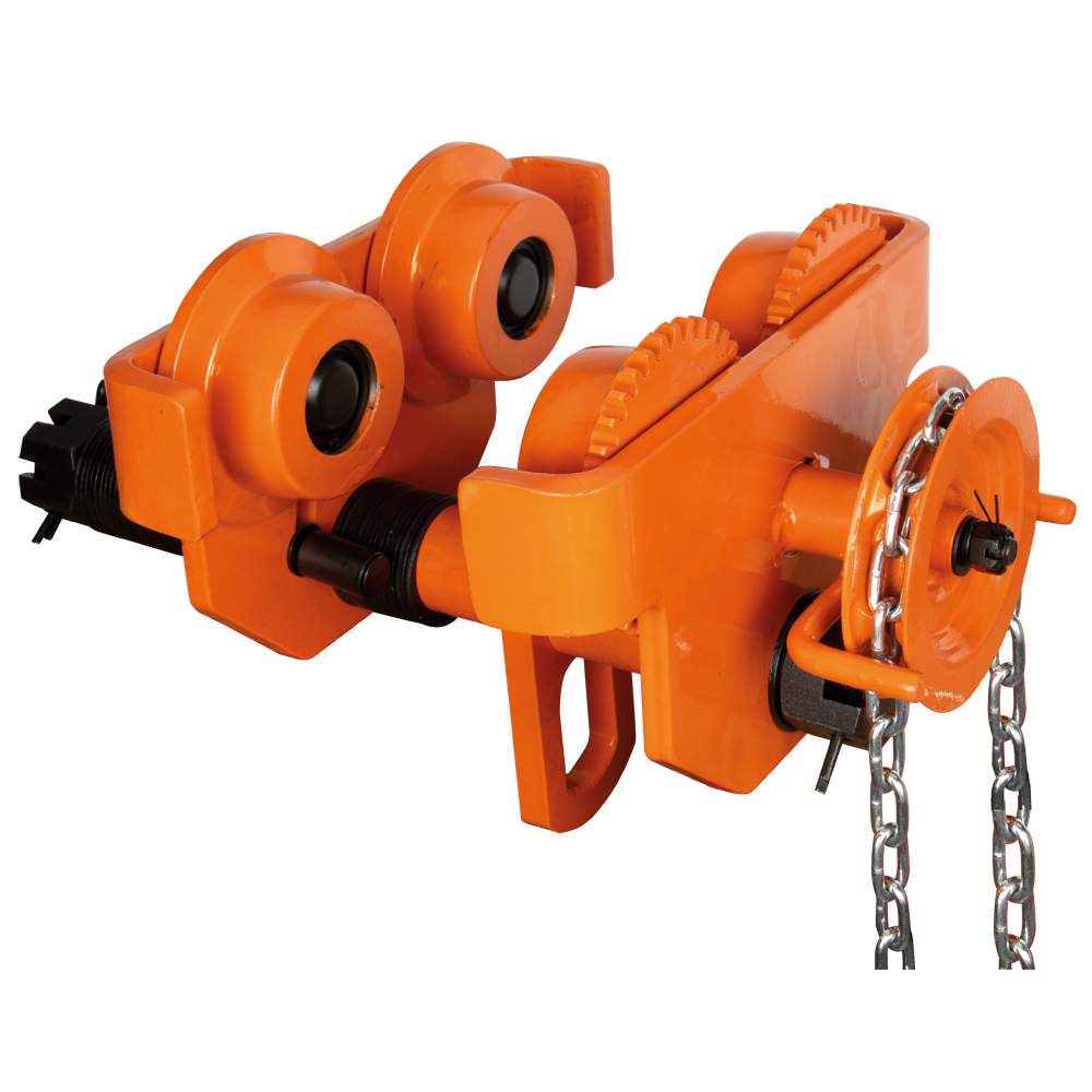 Laufkatze 3000kg mit Haspelantrieb Verstellbereich 100-154mm