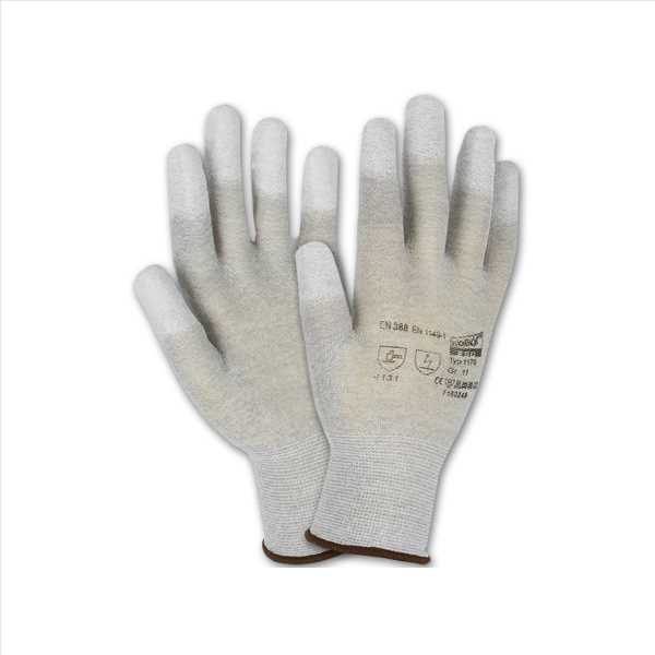 Fein-Strickhandschuh-ESD, TIP, Gr.8 EN 388 1.1.3.X.X. CE Cat.II, EN 1149