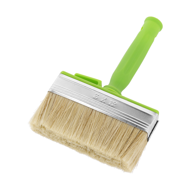 Flächenstreicher 120x30 mm helle Borste verzinkte Zwinge mit Kunststoffgriff