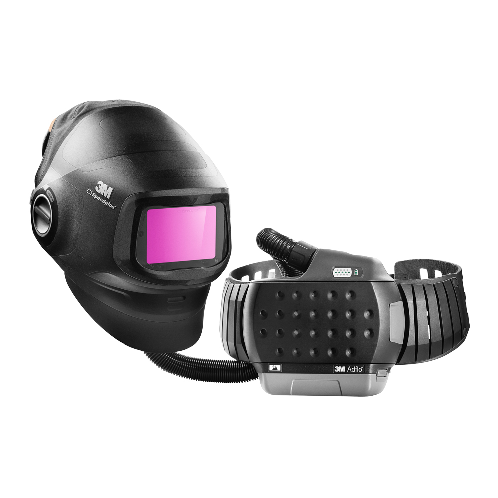Schweißermaske Speedglas G5-01, Adflo Gebläseeinheit und Schweißfilter G5-01VC