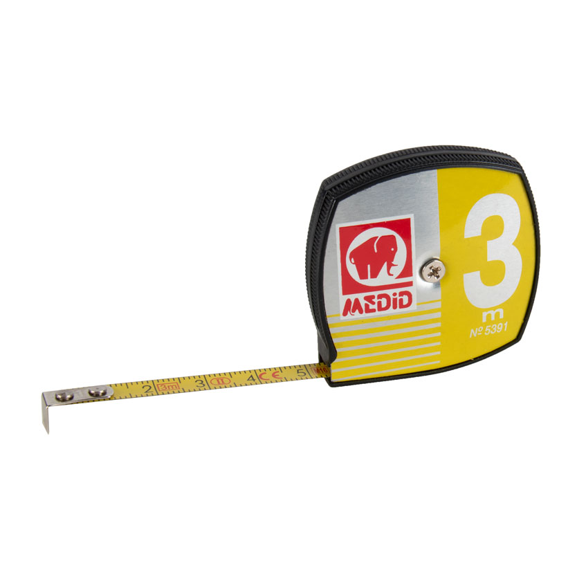 Rollbandmaß 3m,7mm breit,MINI,weiß Umfangbandmaß,Automatik-Rücklauf