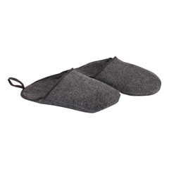 Filz-Überpantoffeln Gr.2XL (47-50) 100% Polyesterfilz,grau-meliert,per Paar