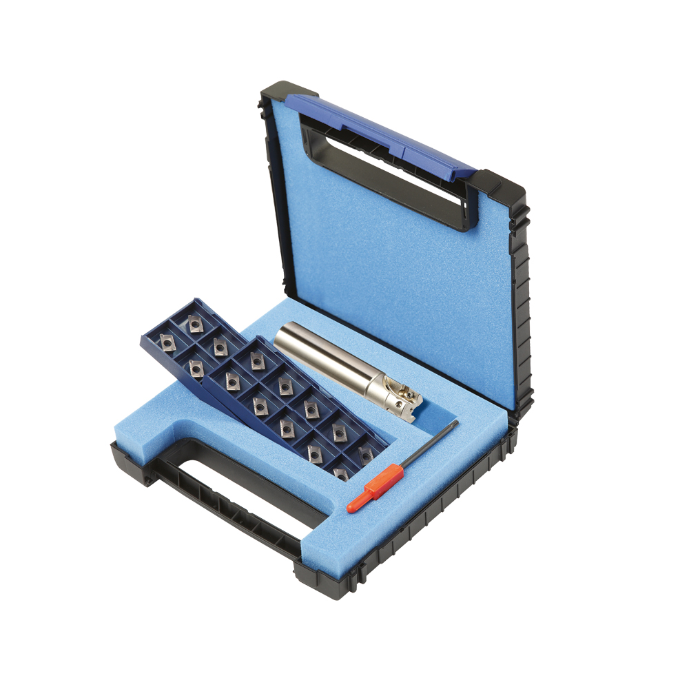 Fräserset TOP E124W 16x2 A10 D=16 Z2 inkl. 20 Stück APKT1003PDER- MP1003