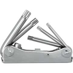 Stiftschlüssel-Satz XZN M5-M12,5-teilig in Taschen-Clip,Vanadium-Extra-Stahl