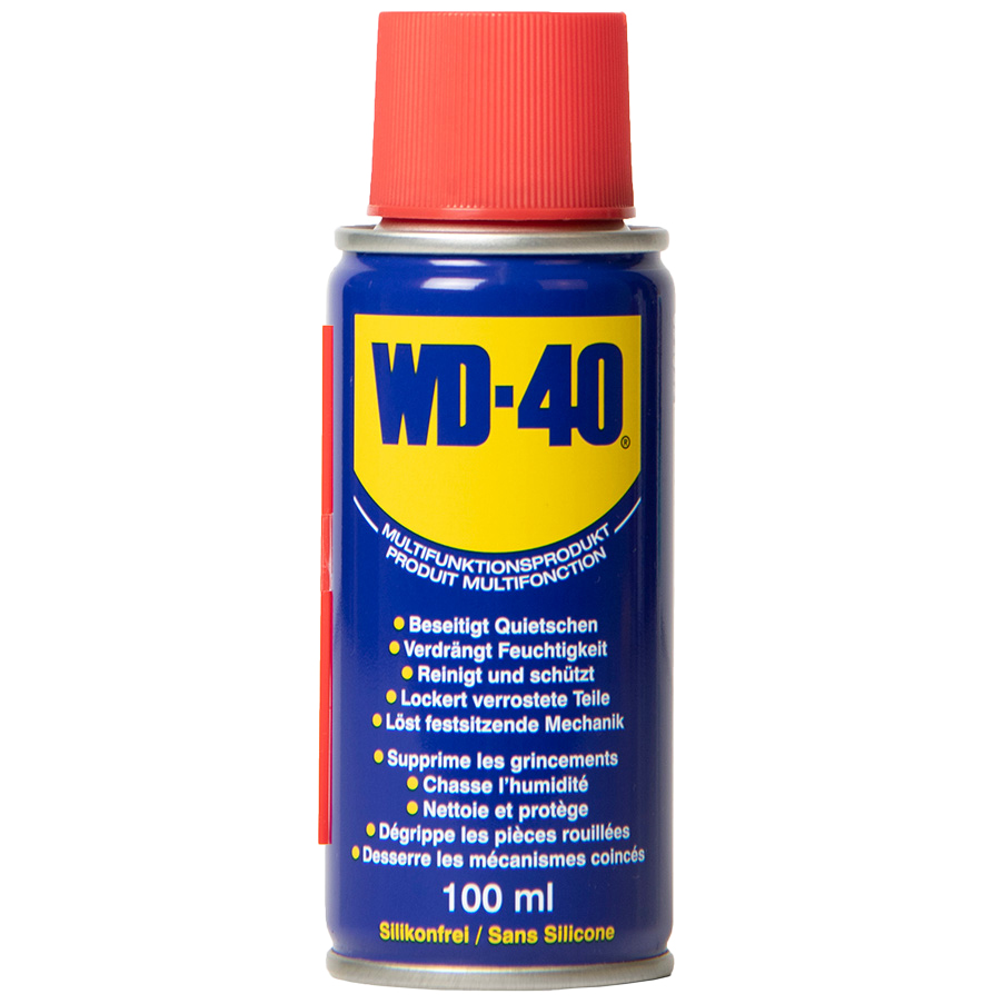 Vielzweck-Spray WD-40 100ml m. Kapillar-Rohr, für den Werkzeugkoffer
