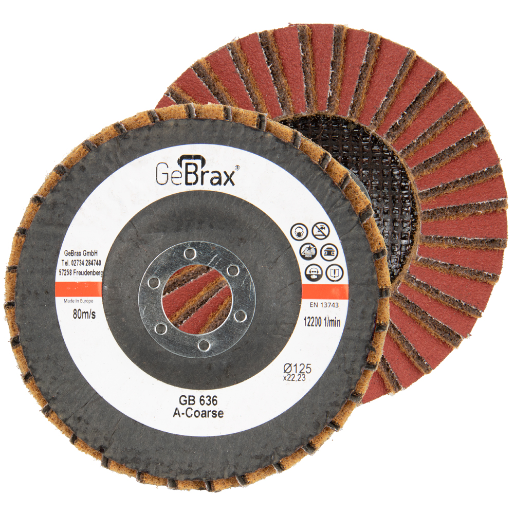 Hybrid-Fächerschleifscheibe 115mm coarse Vlies/Zirkon/Inox