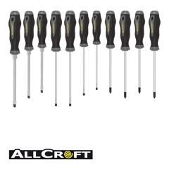 Schraubenzieher-Satz 11-teilig Chrom-Molybdän-Vanadiumstahl,Schlitz+PH