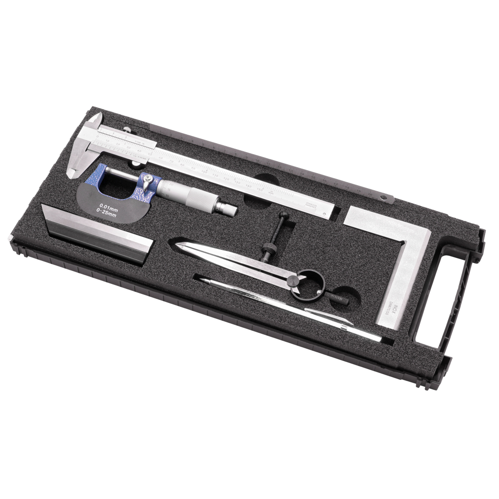 Messzeug-Satz 7-teilig, Analog großes Schul- und Lehrlingsstarterset