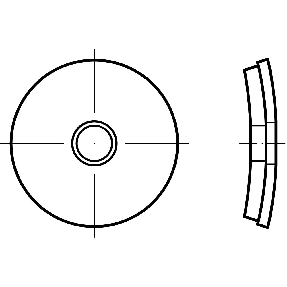 EPDM Dichtscheiben A2 6,8 x 16 x1 ROSTBESTÄNDIG VE=1000