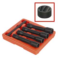 Rettungs-Schlagnuss-Satz 1/2" 5-teilig SW17-22mm+Austreibdorn,CrV-Mo,in Box