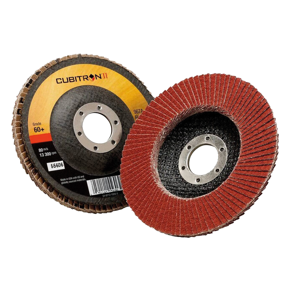 10 St.Fächerscheibe CUBITRON II,125mm/60 967 A,flach