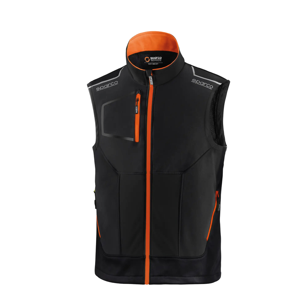 SPARCO Weste Light Größe 2XL schwarz/orange