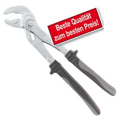Wasserpumpenzange GRIP-FIX 180mm 2-Zonen-Isolierung,1-Hand-Gleitgelenk