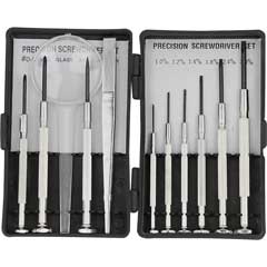 Uhrmacher-Set,mit Lupe,6 Schlitz und 3 Kreuzschrauber und 1 Magnet,1 Ahle