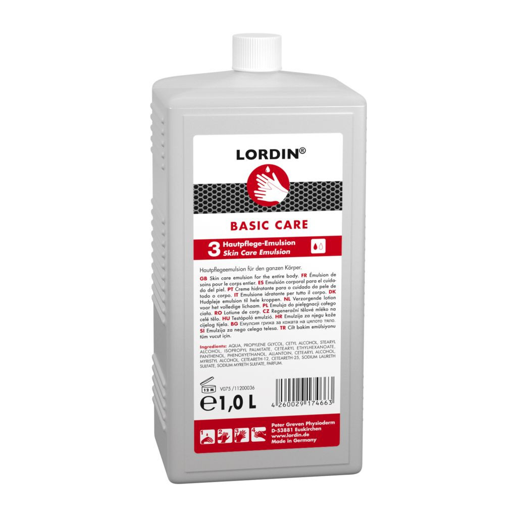 Lordin basic Care Hautpflege, 1L hautschonend, nicht fettend, silikonfrei
