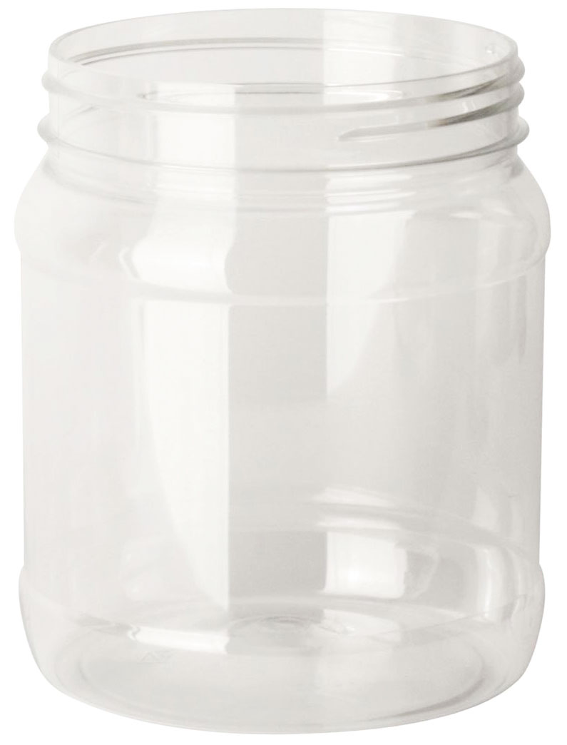 Weithalsdose aus PETG natur, 500ml, Gewinde SD93