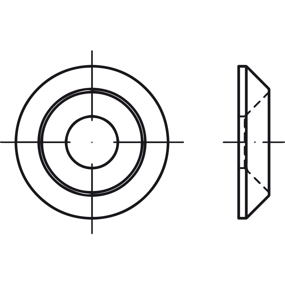 Faconscheiben TYP B CE ST A2K 6 VOLLMATERIAL GALV. VERZINKT VE=50