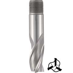 3-Schneiden-Fräser 4mm,8%CO-HSS Aussenanzugsgewinde,zum Bohren geeignet