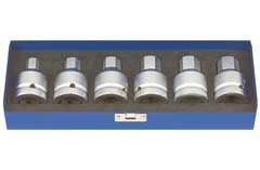 6-kant-Schlagnuss-Satz 3/4" 6-teilig 14-23mm Cr-Mo,in Metallbox