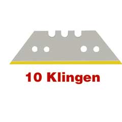 10 Stück TIN-Trapezklingen 53x19x0,63mm 10-fache Standzeit,für Universalmesser