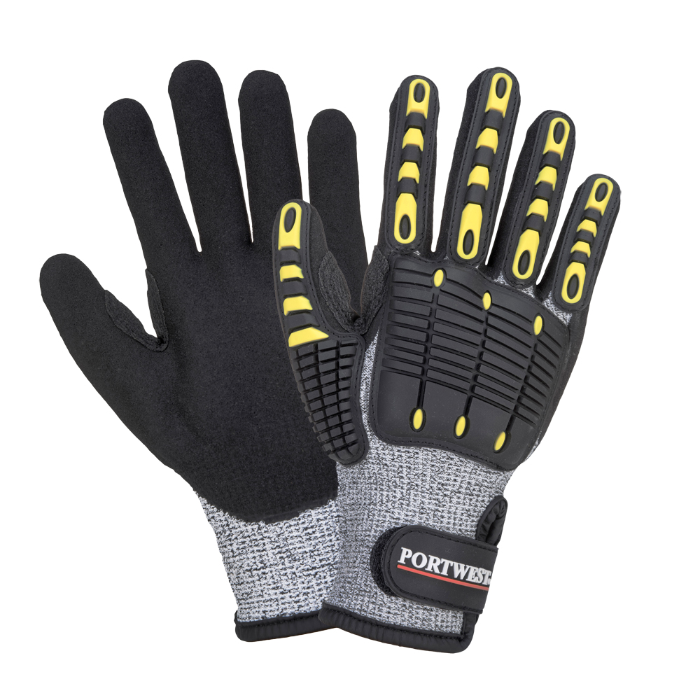 Stoß- u. Schnittschutz-Handschuh  Gr.9 EN 388 4.X.4.3.CP CE Cat.II, EN 407