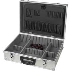 Koffer ALU 460x340x150mm,versperrbar mit Werkzeugtafel