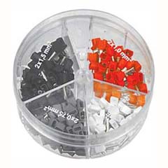 Twin-Endhülsen-Set 200-teilig 0,5-1,5mm² isoliert,in Streudose