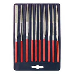 Diamant-Nadelfeilen-Satz 140mm/10-teilig in Plastiktasche, D126