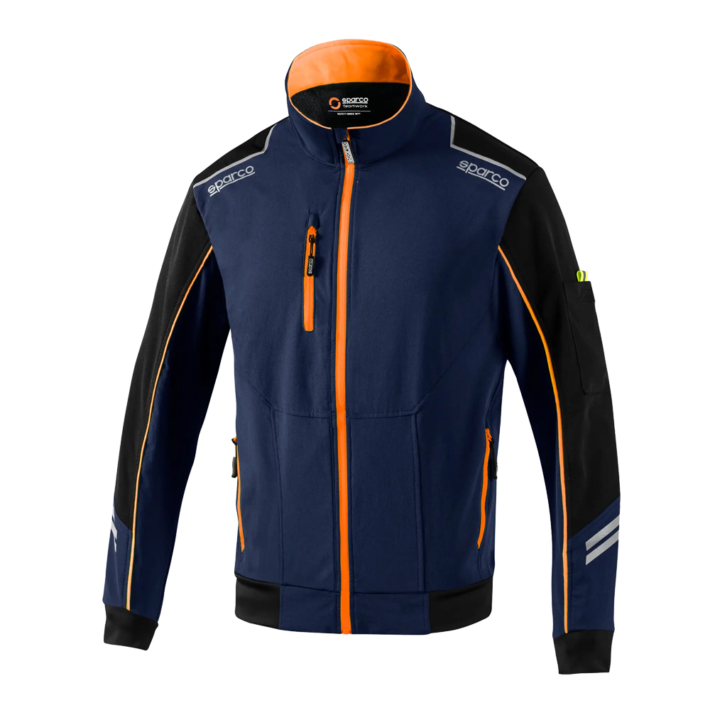 SPARCO Softshelljacke Light Größe 3XL navy/neonorange