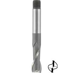 Langlochfräser lang,Gewinde,10mm ULTRA CO-HSS,System Clarkson,2-lippig