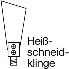 Heisschneidklinge mit Aufnahme zu IRON- Super-Pro-Gaslötkolben