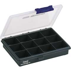 Kleinteilbox A12,12 Fächer 175x145x32mm fixe Fachteilung