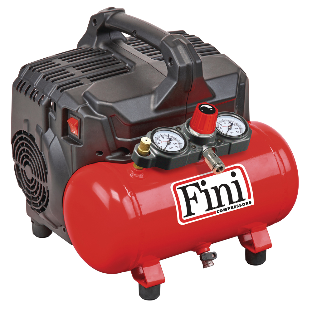 Kompressor HANDY SILENT 0,75kW/8bar/6l ölfrei,tragbar