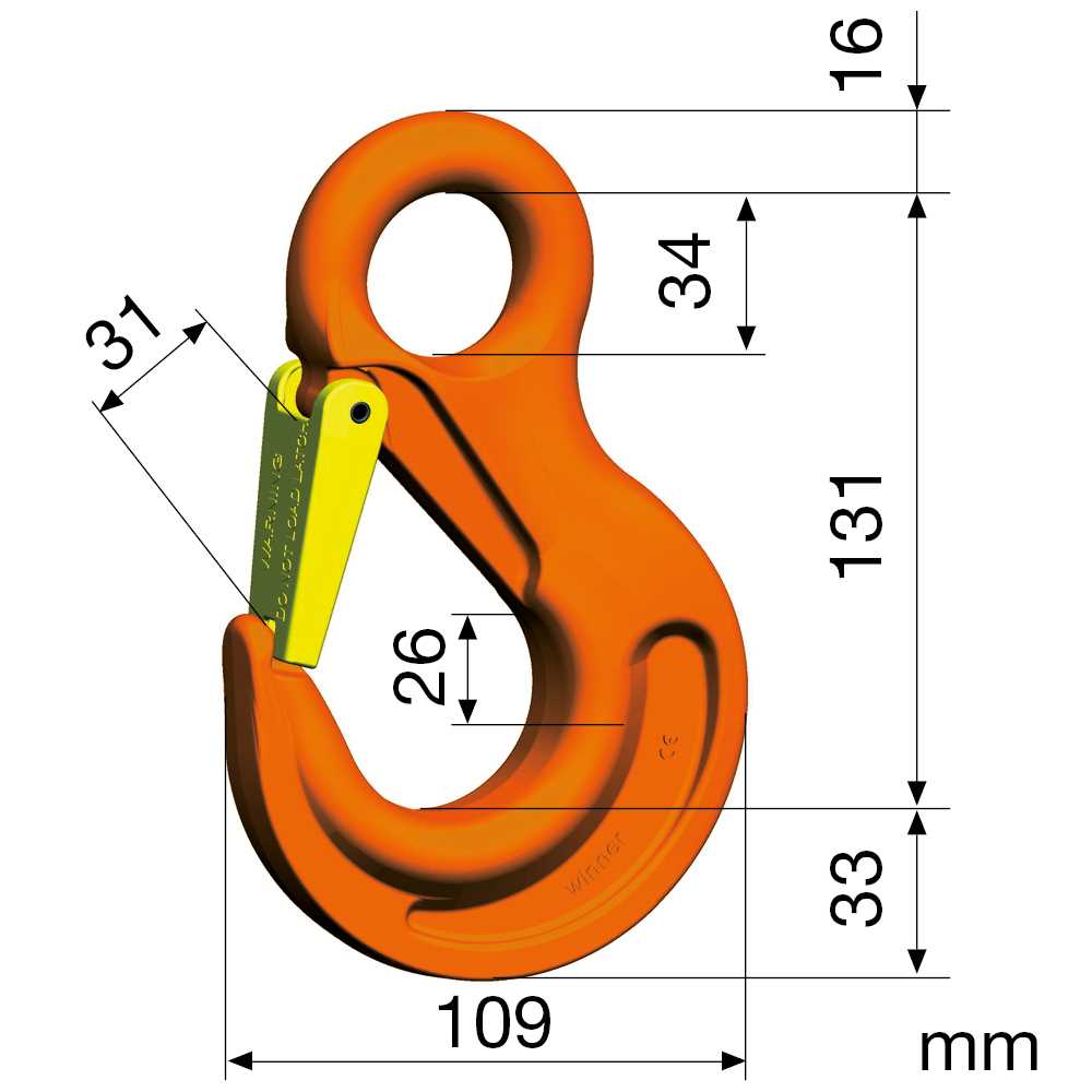 Ösenhaken Nicralloy HSW 10 GKL 10 hochfest,nach EN 1677-2