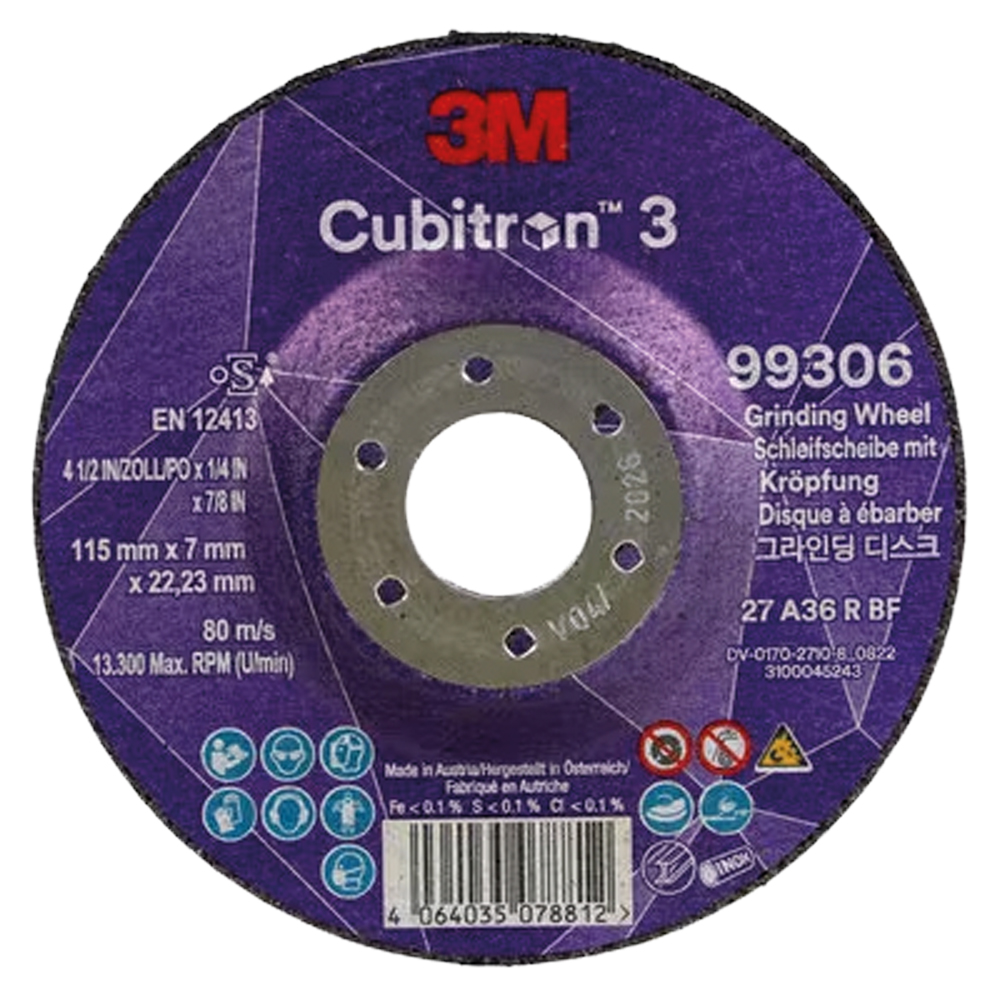 Schruppscheibe CUBITRON 3 115x7mm Premium T27