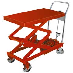 Hub-Mobil 350kg Fahr-Hubtisch Höhe 345-1300mm, Tisch 905x515mm