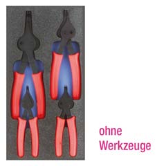 Ordnungsmodul Seegerzangen 4-teilig,leer BxT 165x345mm,schwarz/blau