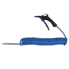 Ausblas-Set 6m,78dBA,PU-Schlauch 8x5mm drehbar,Eurostecker