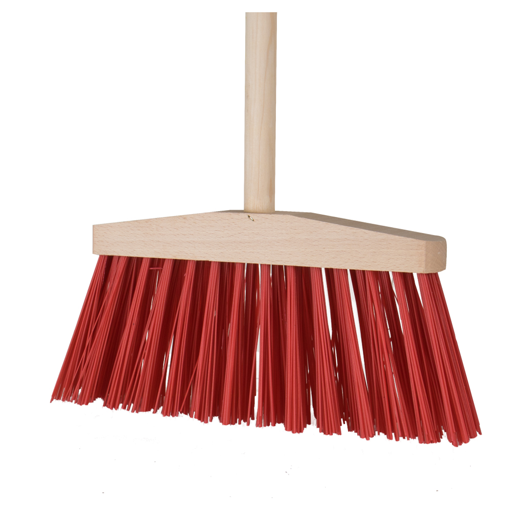 Gehsteigbesen Elaston 300mm 4-reihig mit Stiel 24mm